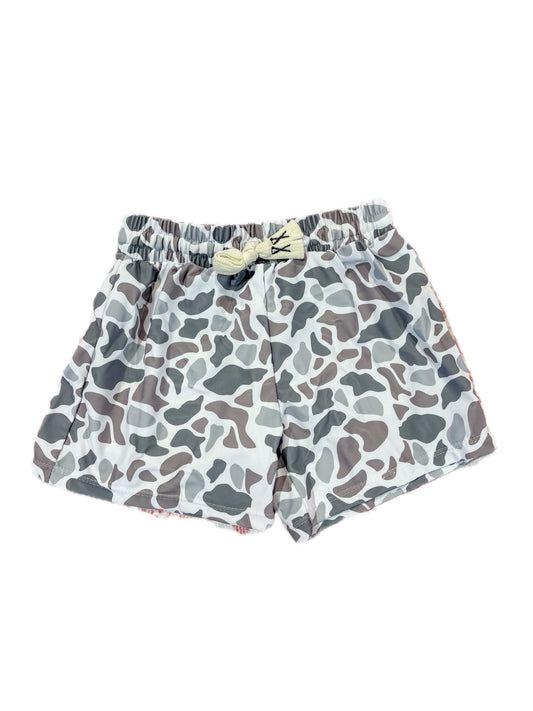 Grey Camo Swim Shorts