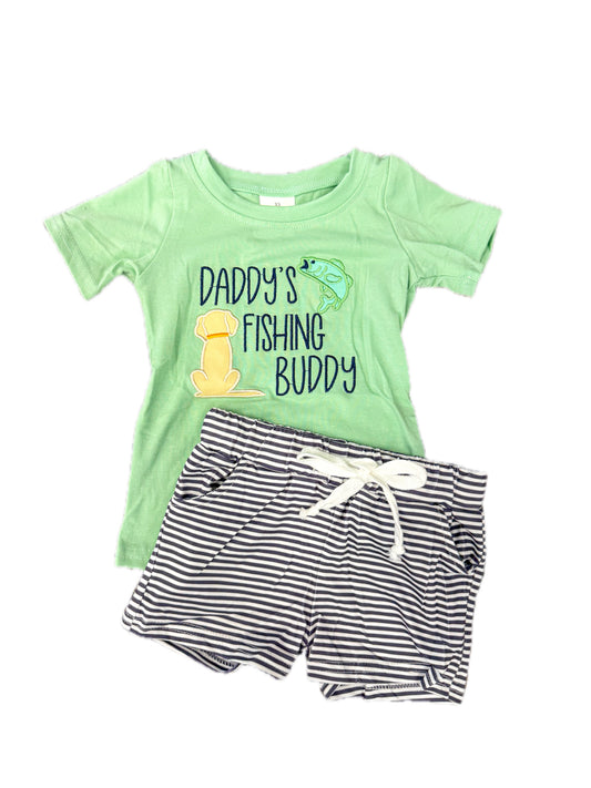 Boy Daddy Fishing Buddy Short Set