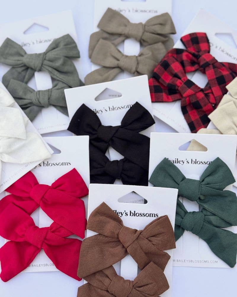 Linen Cotton Piggie Sets - White