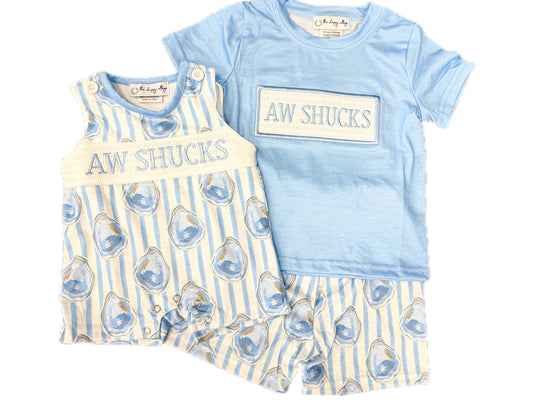 Blue Aw Shucks Smock