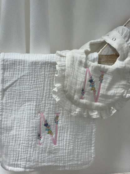Initial Burp Cloth/Bib