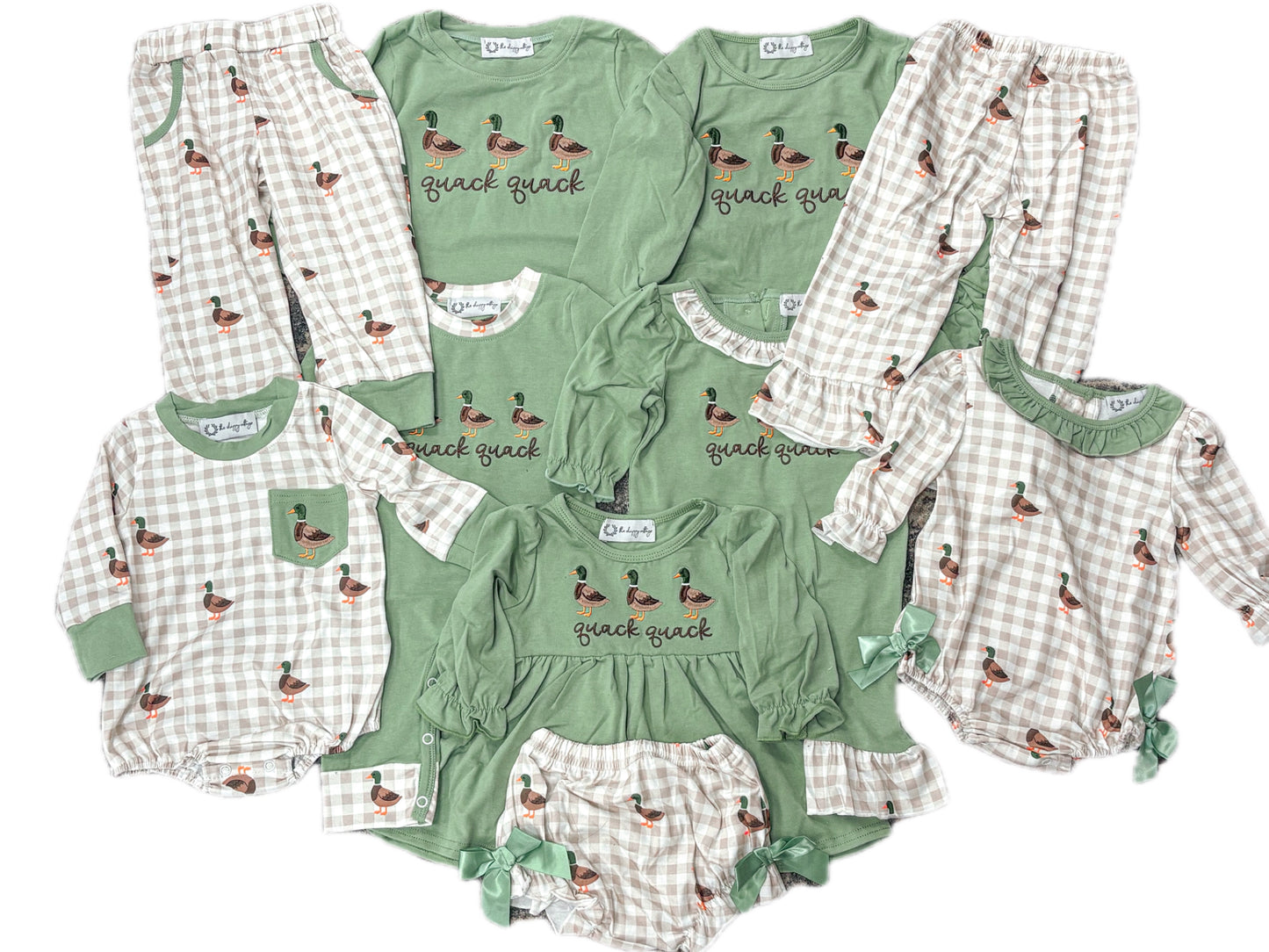 Plaid Quack Romper
