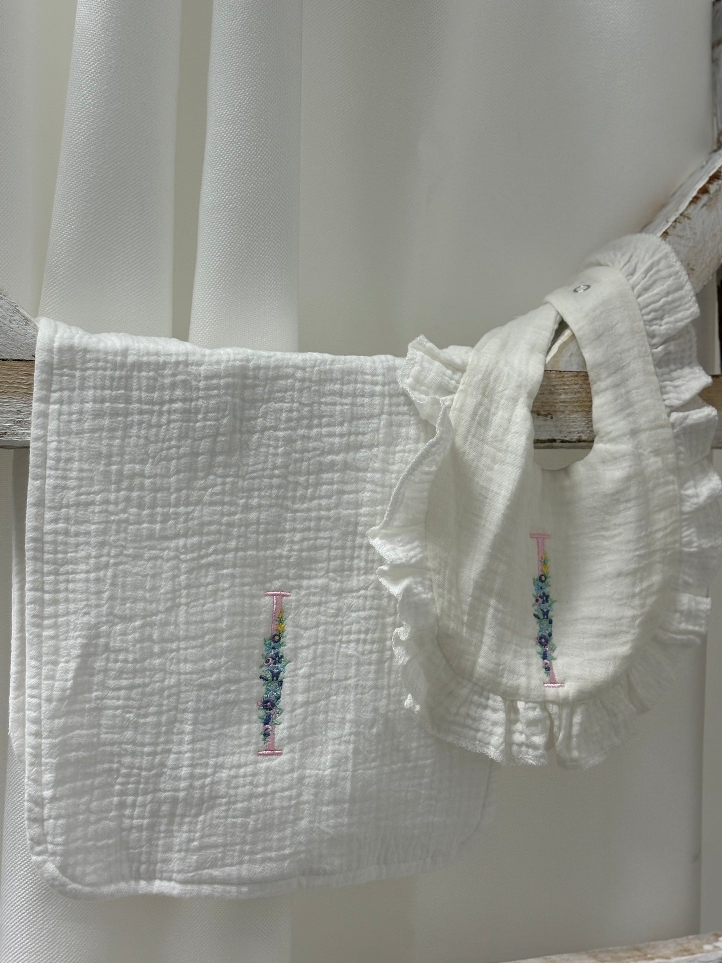 Initial Burp Cloth/Bib