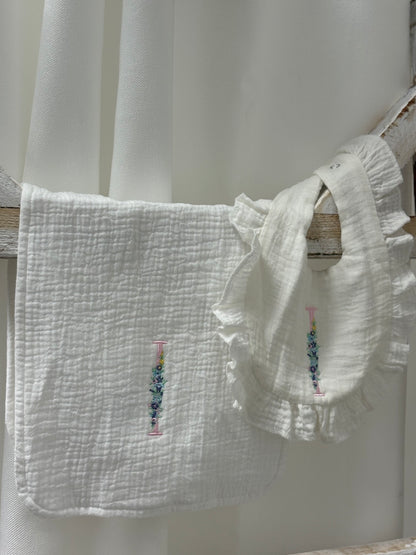 Initial Burp Cloth/Bib