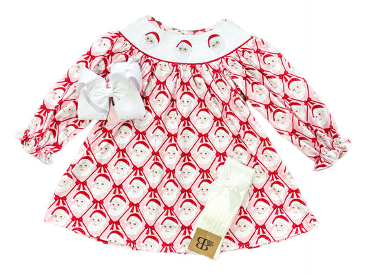 Coquette Santa Smock Dress