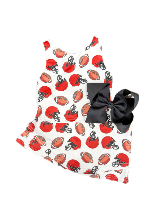 Red/Black Football Skort Set