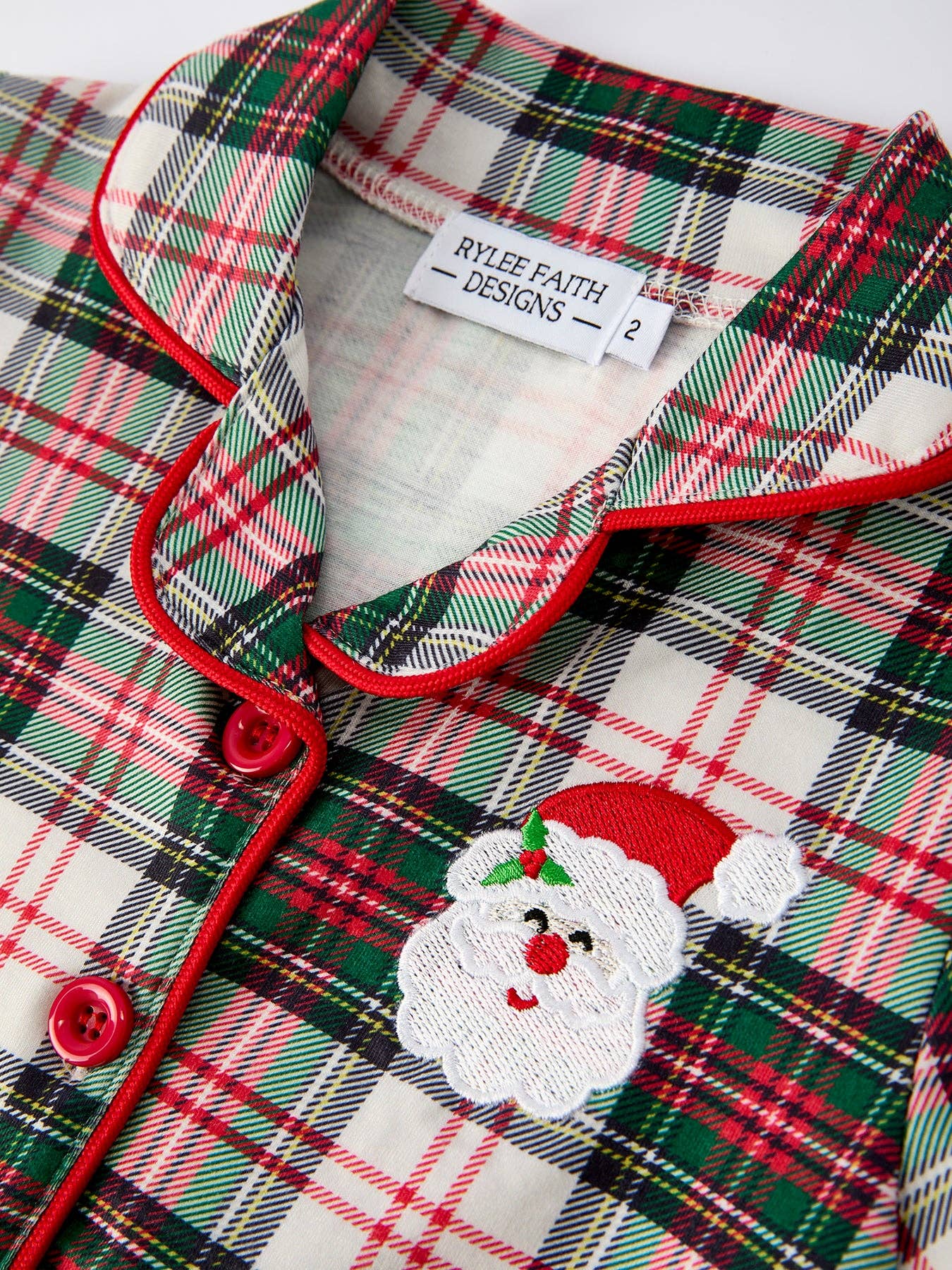 Plaid Santa Pj Set