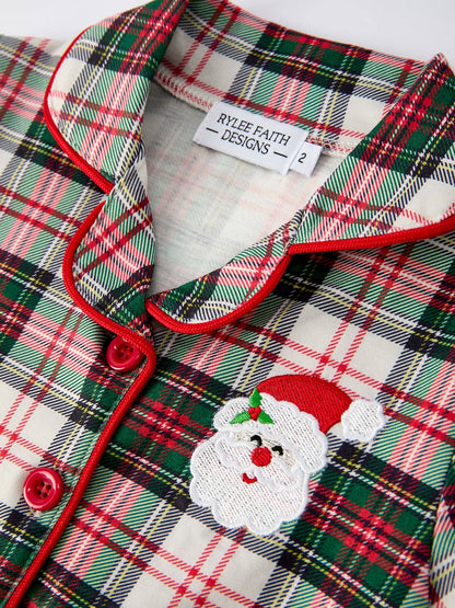 Plaid Santa Pj Set
