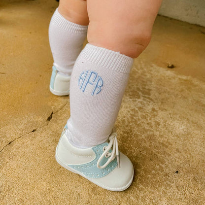 White Knee Socks