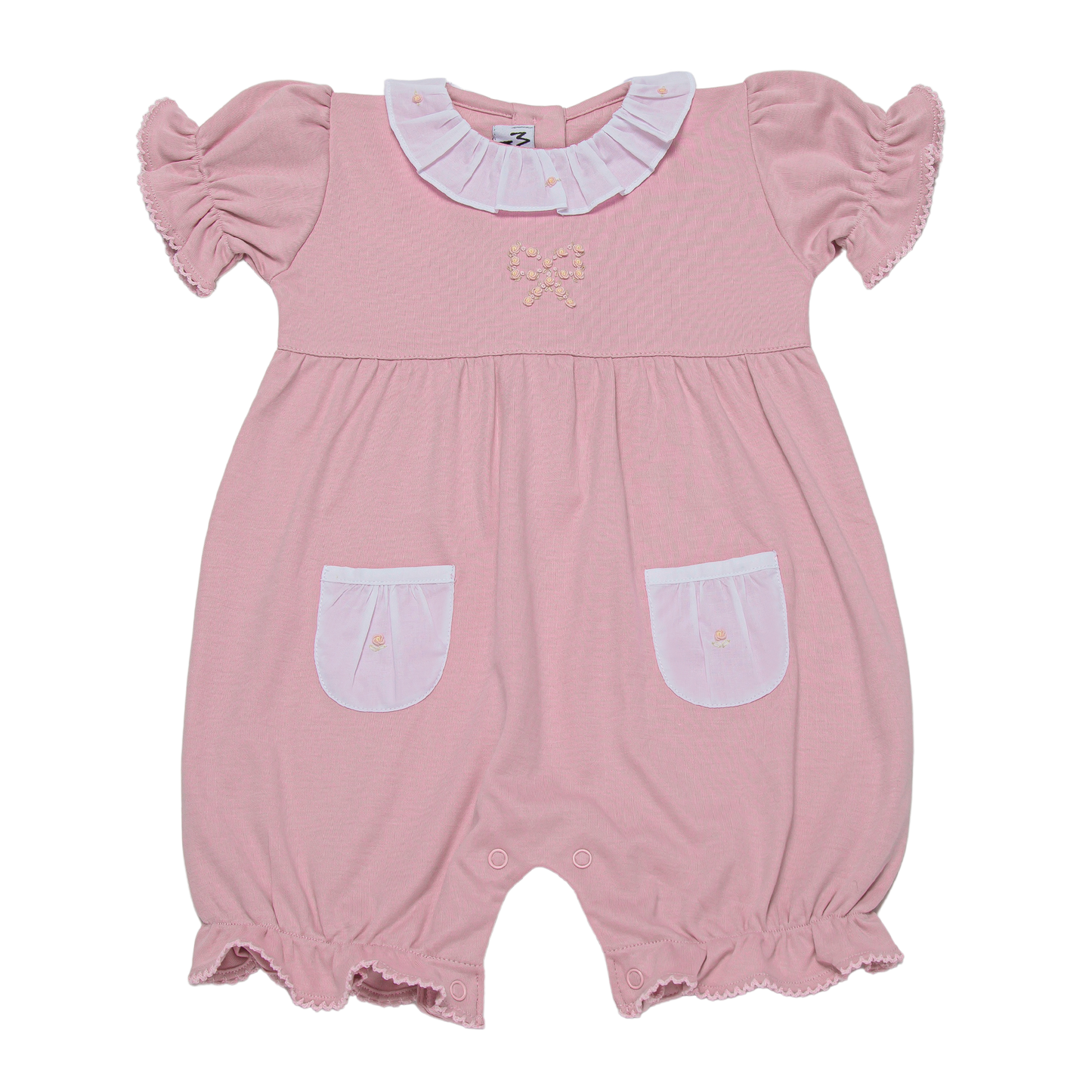 Baby Pink Heart Pima Romper