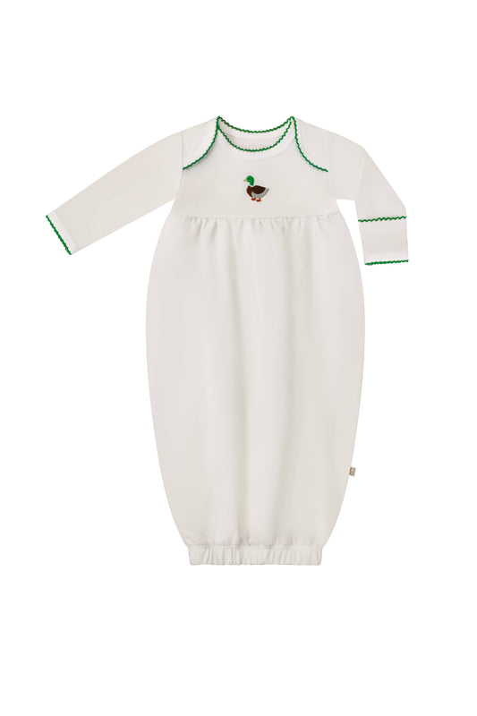 Pip Embroidered Gown -Mallards