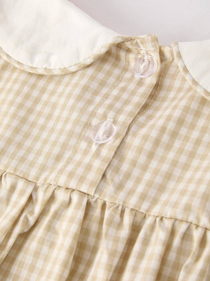 Brown Rabbit Plaid Dress