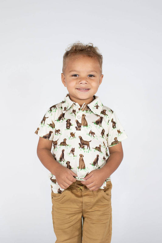 Chocolate Lab Dogs - SS Polo Shirt