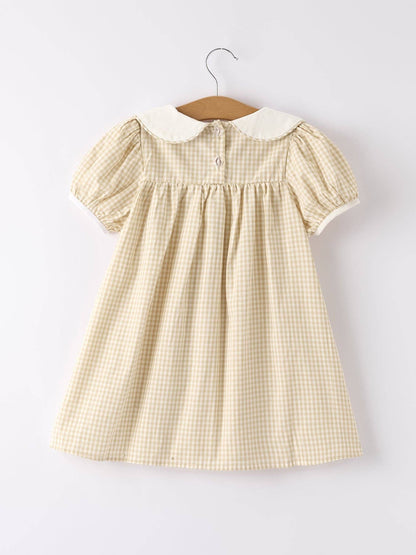 Brown Rabbit Plaid Dress