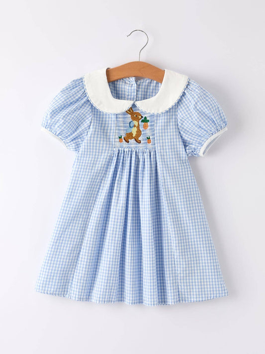 Blue Rabbit Plaid Dress