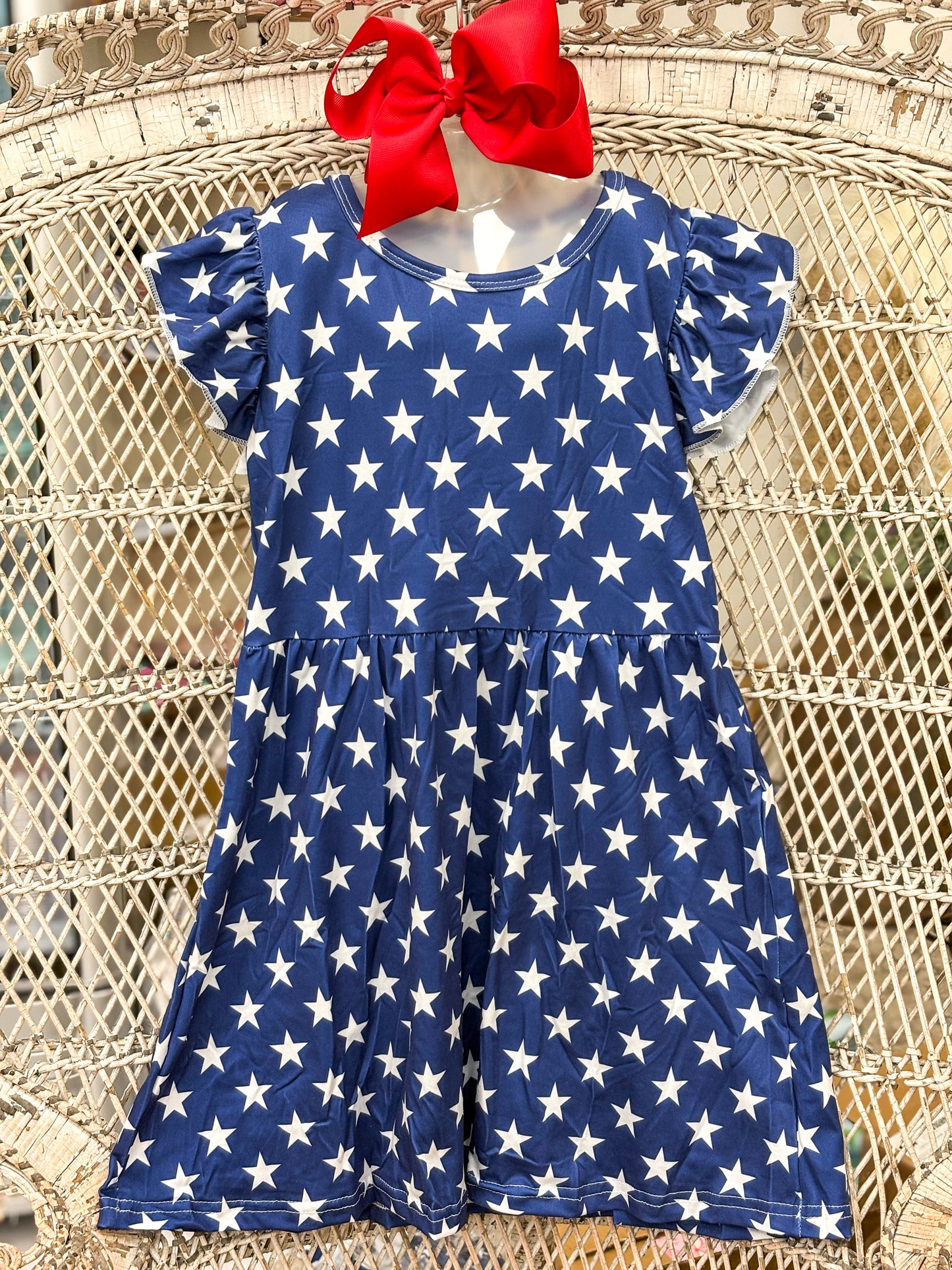 Navy Star Dress