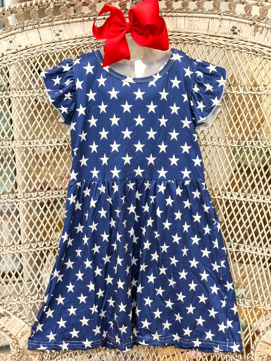 Navy Star Dress