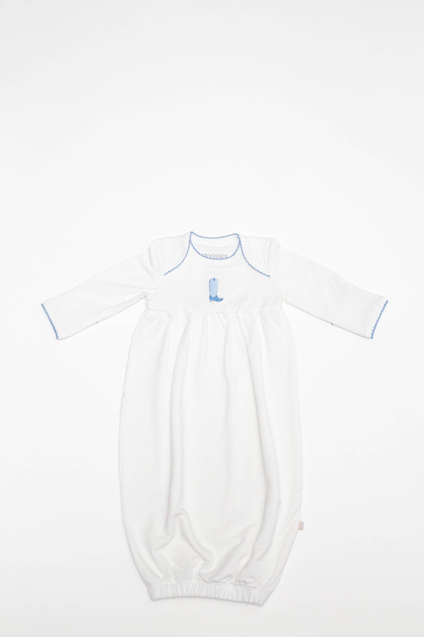 Pip Embroidered Gown -Blue Boot
