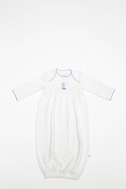 Pip Embroidered Gown -Blue Boot