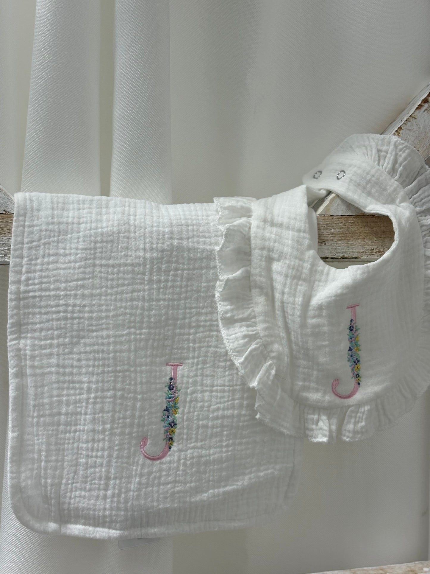Initial Burp Cloth/Bib
