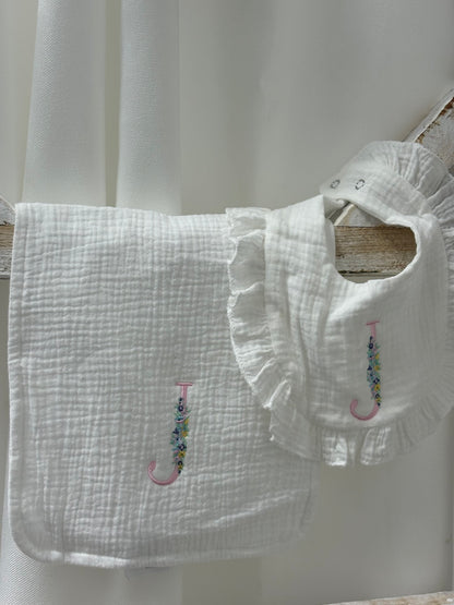 Initial Burp Cloth/Bib