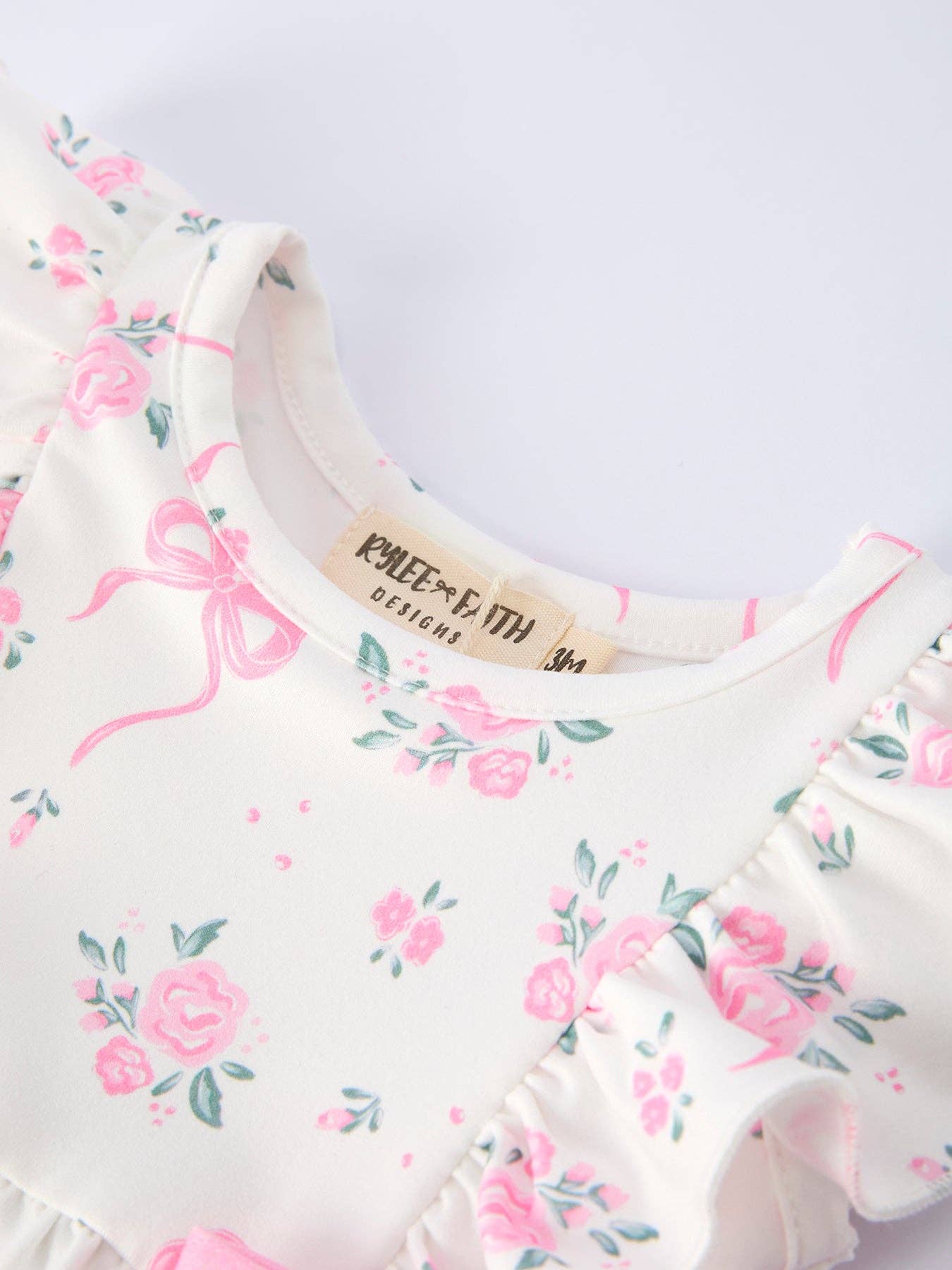 Pink Floral Bow Bubble