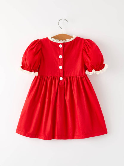 Red Lace Christmas Dress