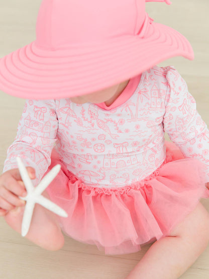 Girls Bubblegum Pink Swim Hat