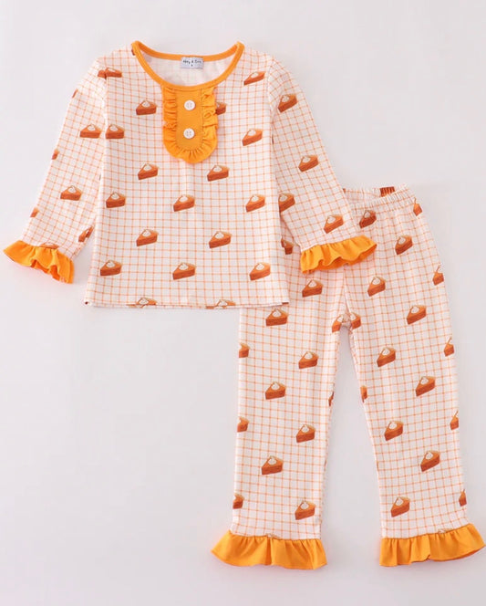 Ruffled Pumpkin Pie Lounge Set