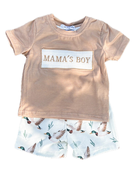 Mama’s Boy Summer Mallard Short Set