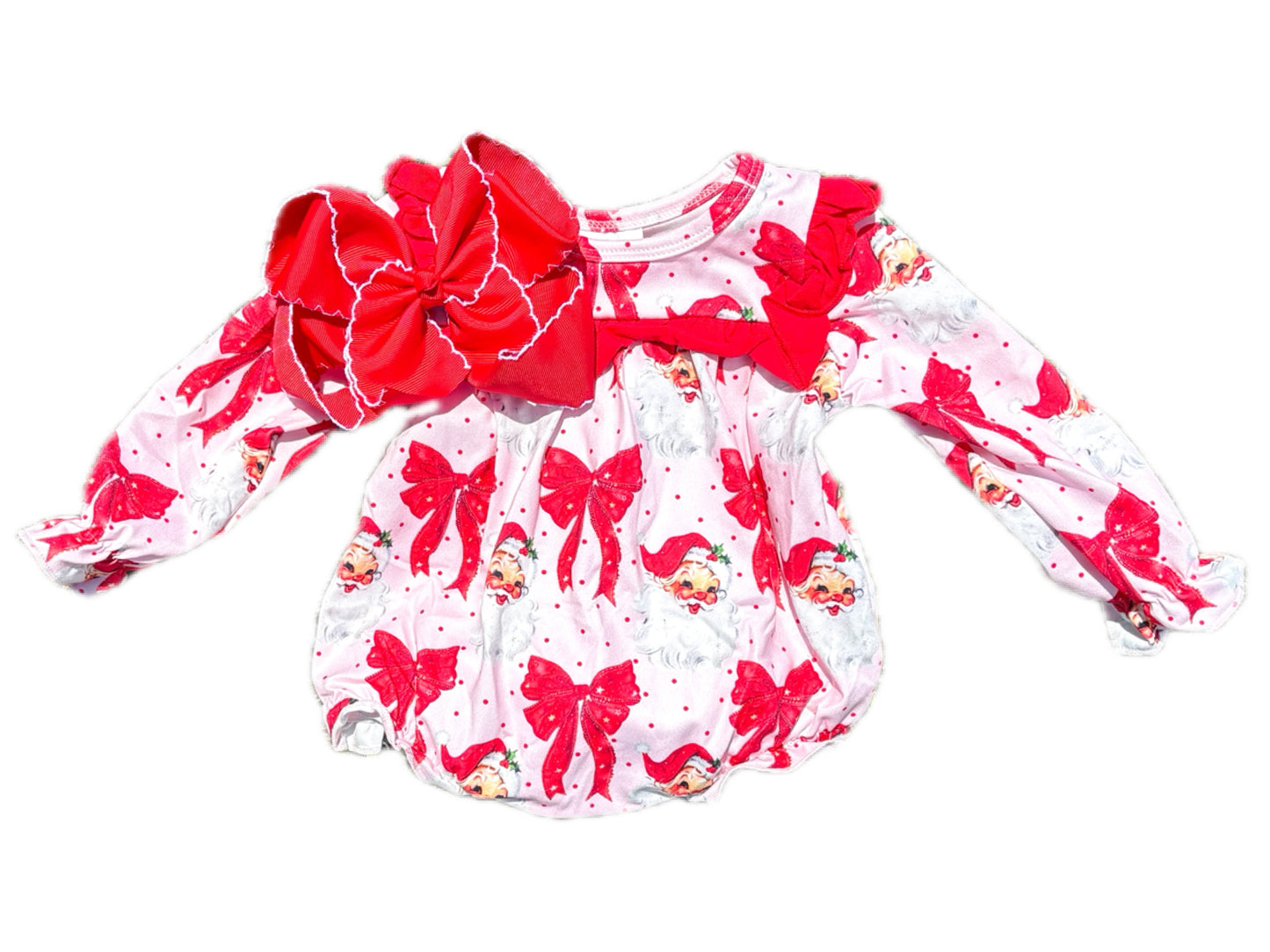 Red Bow Santa Bubble