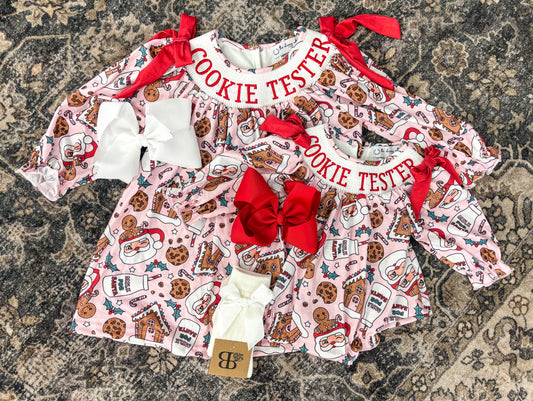 Pink Cookie Tester Smock