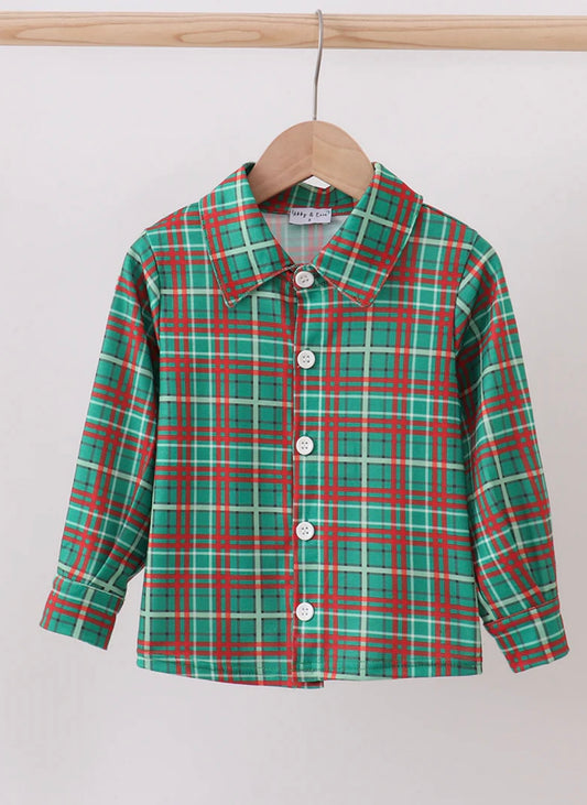 Forest Plaid Button Down