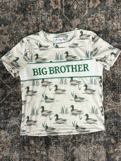 Vintage Mallard Smocked Big Brother Top