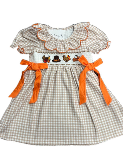 Thanksgiving Feast Smock Dress
