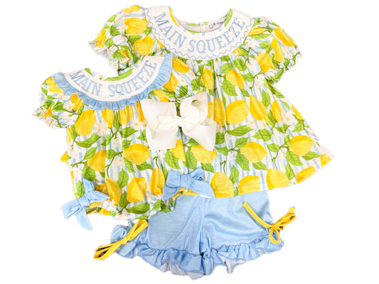 Main Squeeze Smock Short Set