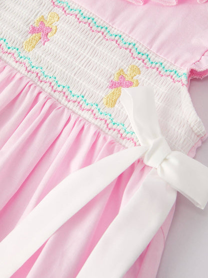 Pink Ruffle Cross Dress