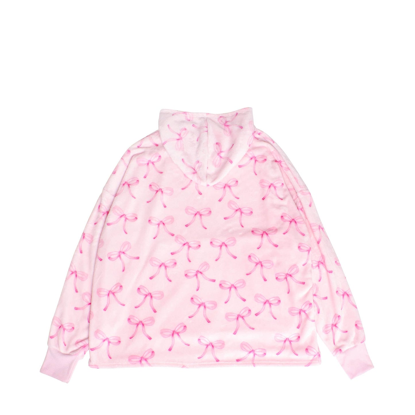 Fleece Printed Pullover Oversized Blanket Hoodie