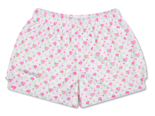Pretty in White Plush Shorts