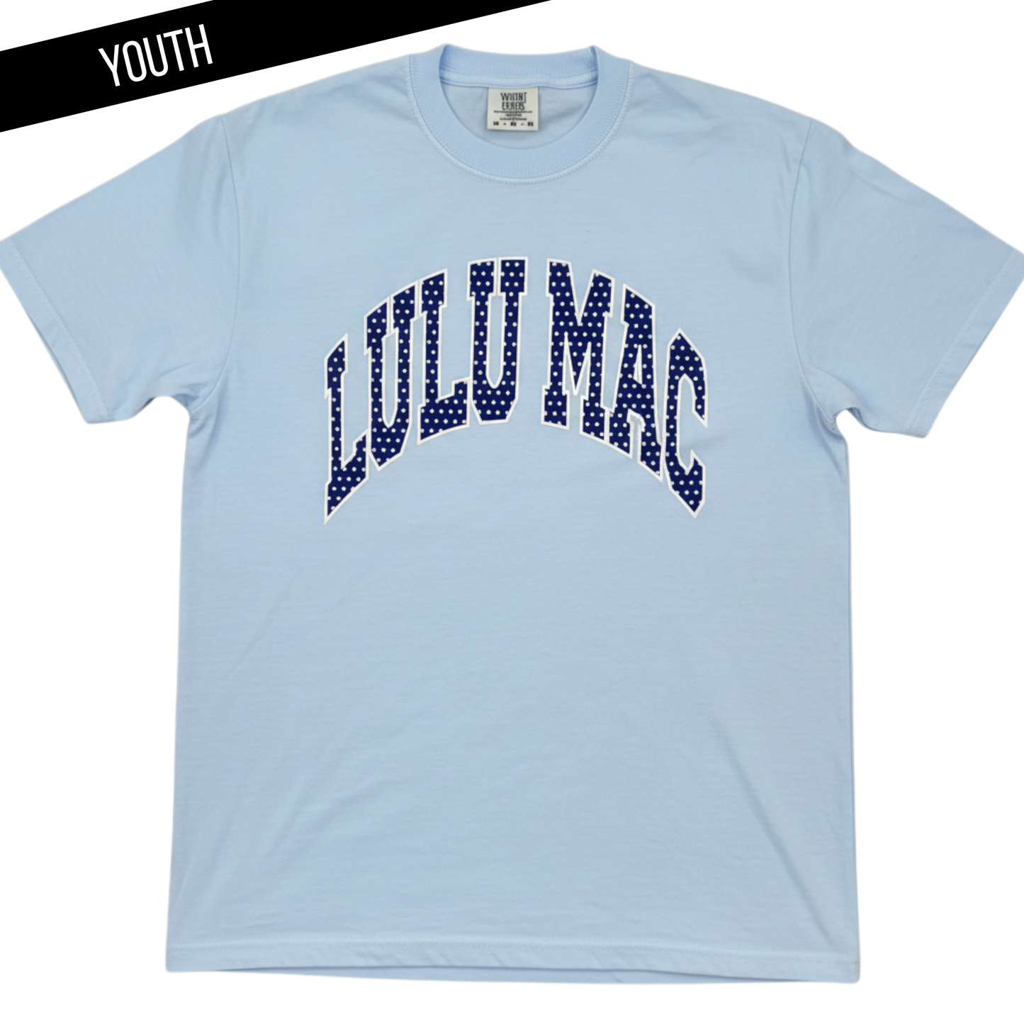 Blue Polka Dot Lulu Mac Tee