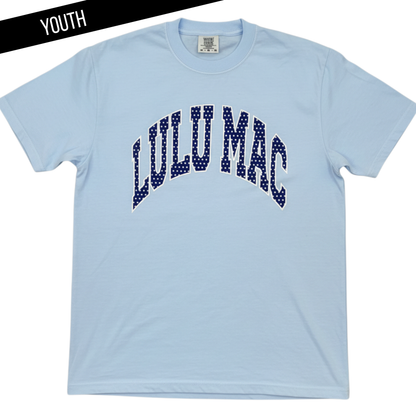 Blue Polka Dot Lulu Mac Tee