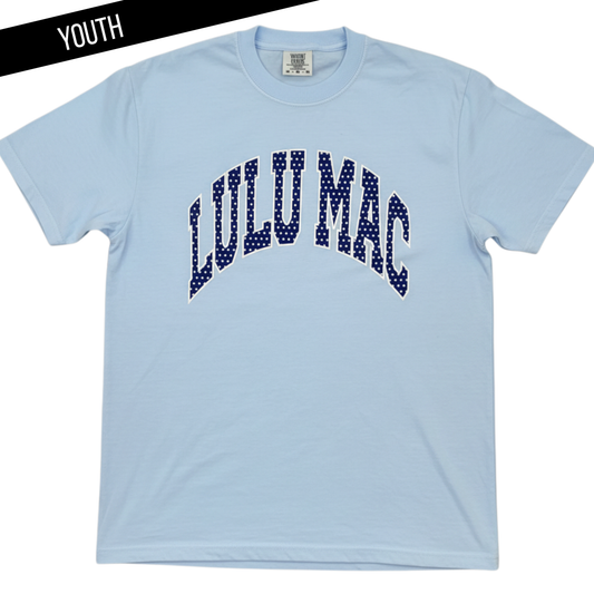 Blue Polka Dot Lulu Mac Tee