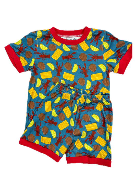 Blue Crawfish Pj Set