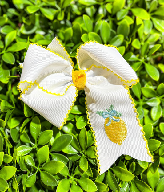 Lemon Moon Stitch Bow