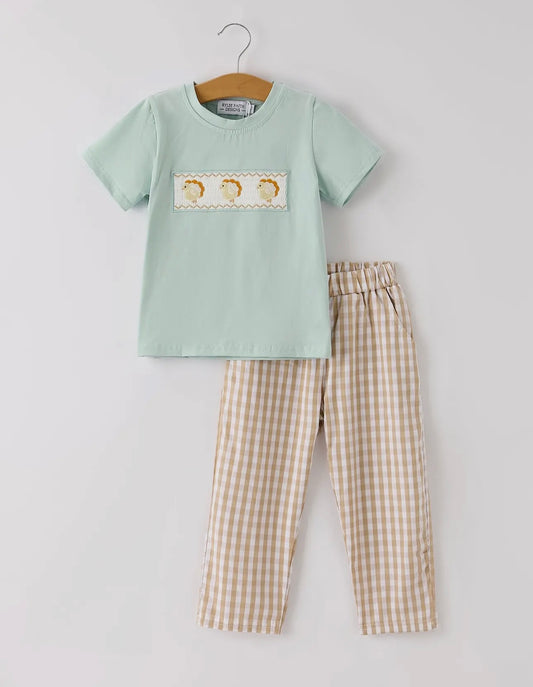 Turkey Plaid Pant Set