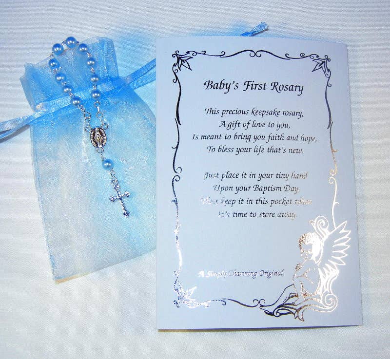 Baby'S First Rosary Gift Boxed W/Poem