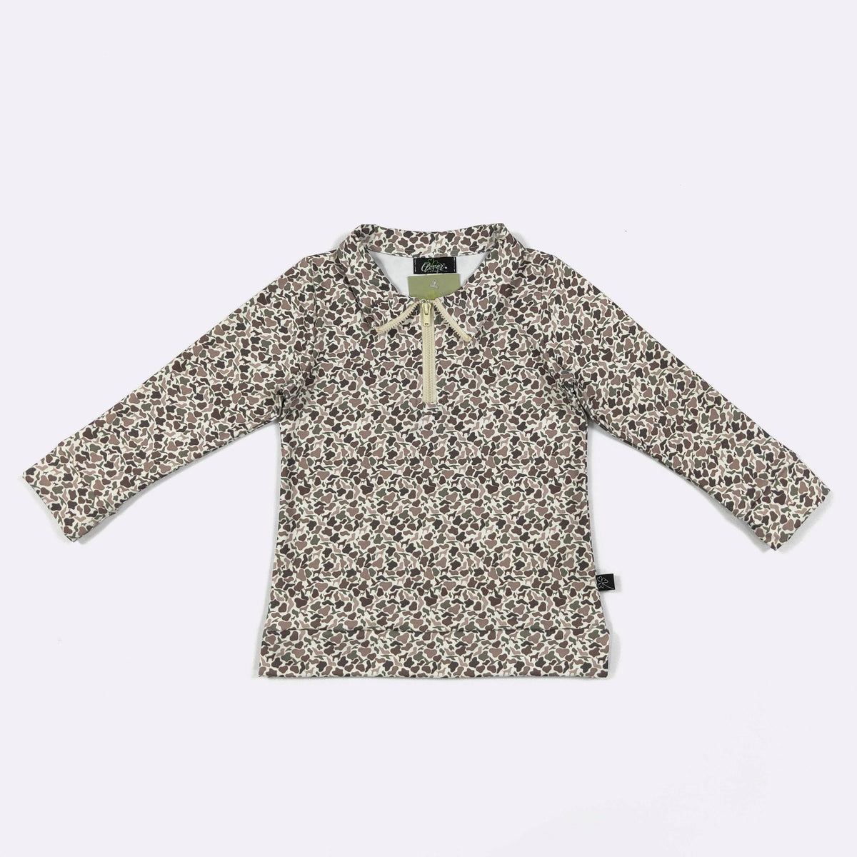 Dog Duck Hunt Camo Boy Quarter Zip