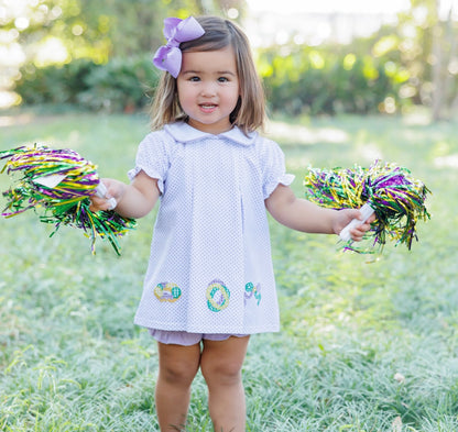 Pleat Mardi Gras Bloomer Set