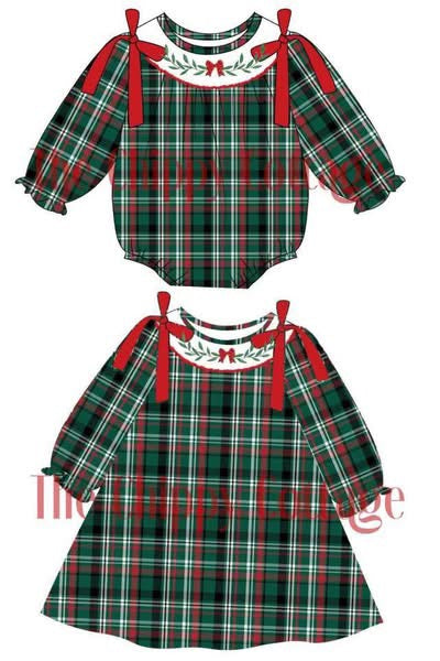 Christmas Plaid Smock