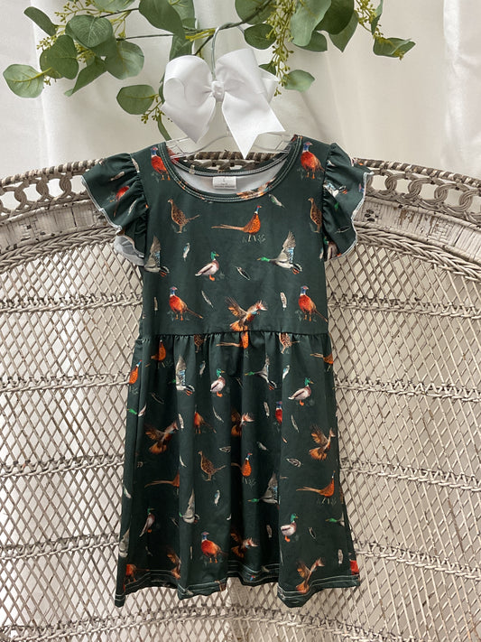 Hunting Ruffle Dress